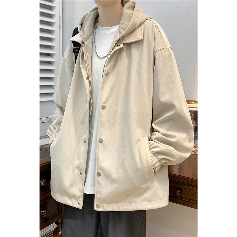 

Поддельная двухкомпонентная куртка свободного кроя с капюшоном длиной до плеч для мужчин XXXXL хаки