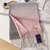 Gradual Change of Color 100 Cashmere Scarf Women's Winter Atmosphere Couple Scarf Gift for Girlfriend
