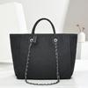 Large Capacity Handbag 2025 Texture Temperament Solid Color Women's Bag Chain Bucket Bag Bag Bag