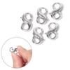 1 st Kreeftsluiting Roestvrij Staal 8 Vorm Dubbele Opening Ketting Armbanden Connector Verlengstuk Sluitingen Voor Doe-het-zelf Sieraden Maken