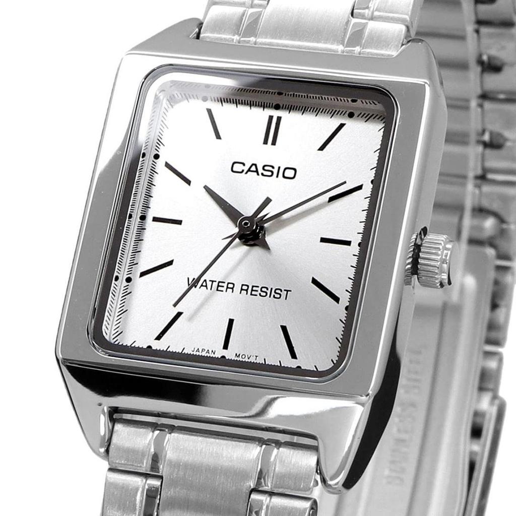 Casio Women's Quartz  Wristwatch, Silver Metal Band LTP-V007D-7E