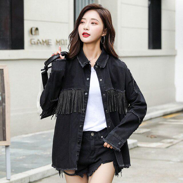 Loose Denim Jacket Coat Women Fashion 