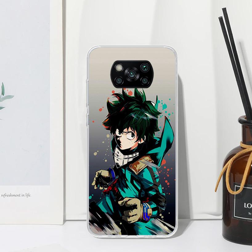 My Hero Izuku Deku Phone Case For Xiaomi Poco X7 X6 X5 M7 M8 Pro F7 Ultra Redmi 15C 15 13C 13 12C 12 10 10C 10A Art Fundas Poco