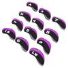 12PCS Golf Club Head Covers Neoprene Scratch Proof Golf Club Head Protector for Outdoor Black and Purple