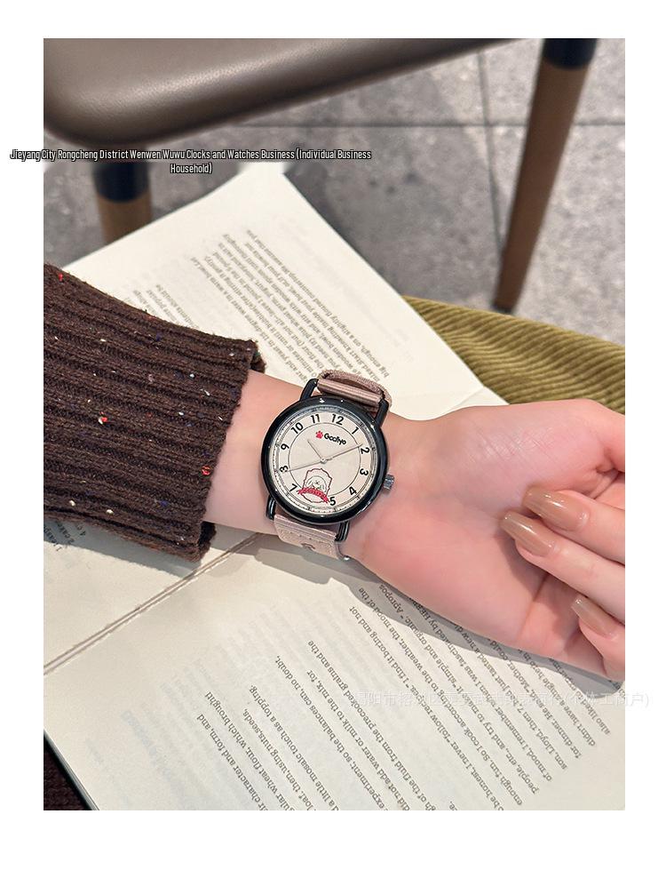 GCCLIYO Women's Retro Canvas Strap Watch