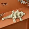 Creative 3d Printed Bone Crafts 5Pcs 3D Articulated Skeleton Dragon Ornament, Movable Joints Figurine, Simulation Fossils Craft Collectibles Flexible
