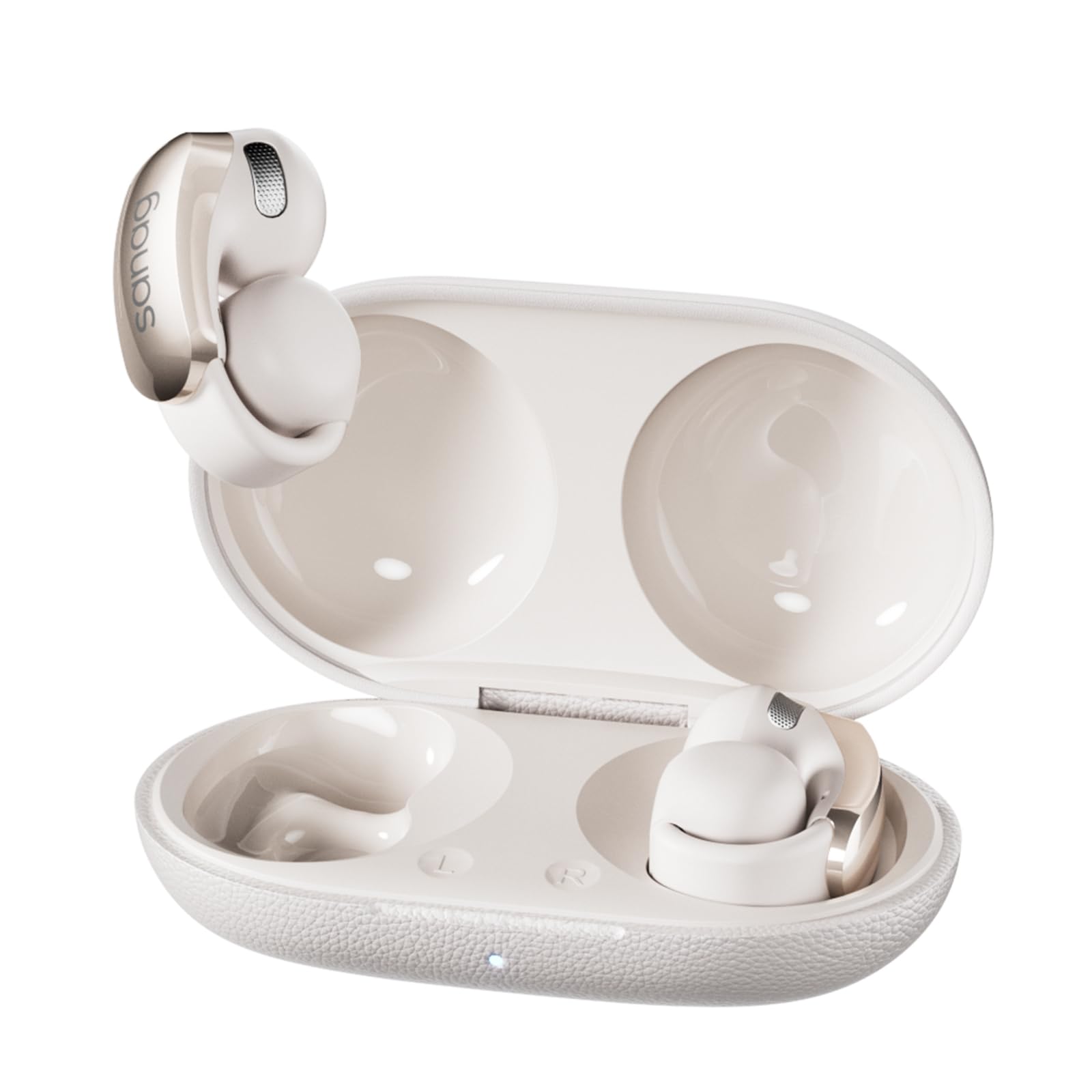 

SANAG S9SAI Повністю бездротові навушники Відкриті навушники Покращена якість звуку Просторове аудіо Глибокі баси Стереозвук Сумісність з перекладом AI