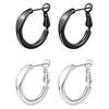 1 Pair Hoop Earrings for Women, Geometric Small Hollow Round Circle Earrings, Minimalist Jewelry Accessories