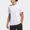 Adidas Lil Stripe Spring Break Cartoon Hand-Drawn Print Sports Basketball Short Sleeve T-Shirt Men Tops White IC1868