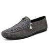 Men Leather Loafers Fashion Non Slip Walking Flats Breathable Outdoor Slip on Casual Shoes for Male Work Office Driving Shoes