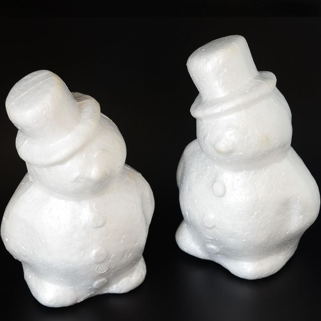 Styrofoam Foam Material Handwork White Polystyrene Ornaments for Christmas Snowman Decorations DIY Art Projects