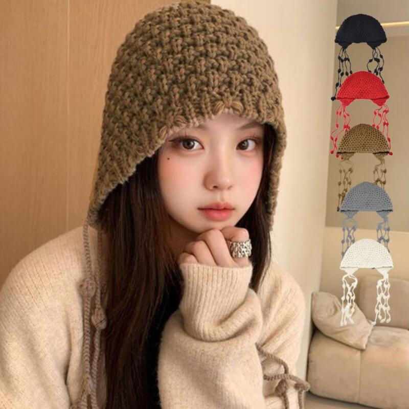 

Women s Lovely Knit Point Knit Hat 05. Red