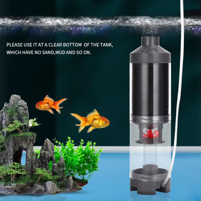 Raccoglitore Escrementi Pesci Acquario WC Filtro Automatico Pulizia Per Acquario Spugne Biologiche Con Palline Media Aumento Ossigeno