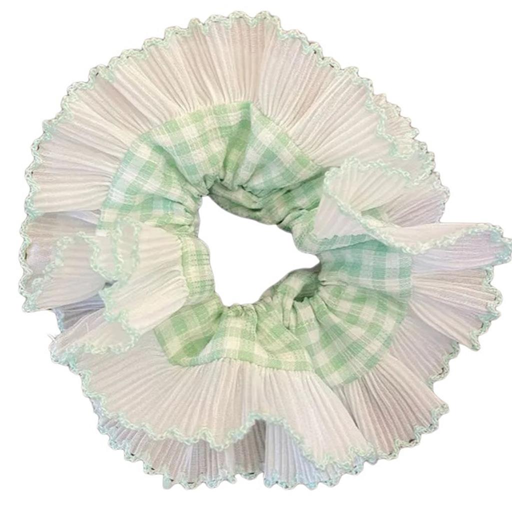 Vintage Lace Hair Scrunchies Thick Updo Oversized Hair Scrunchy Elegant Donuts Hair Rope Scrunchy Women Ponytail Holder