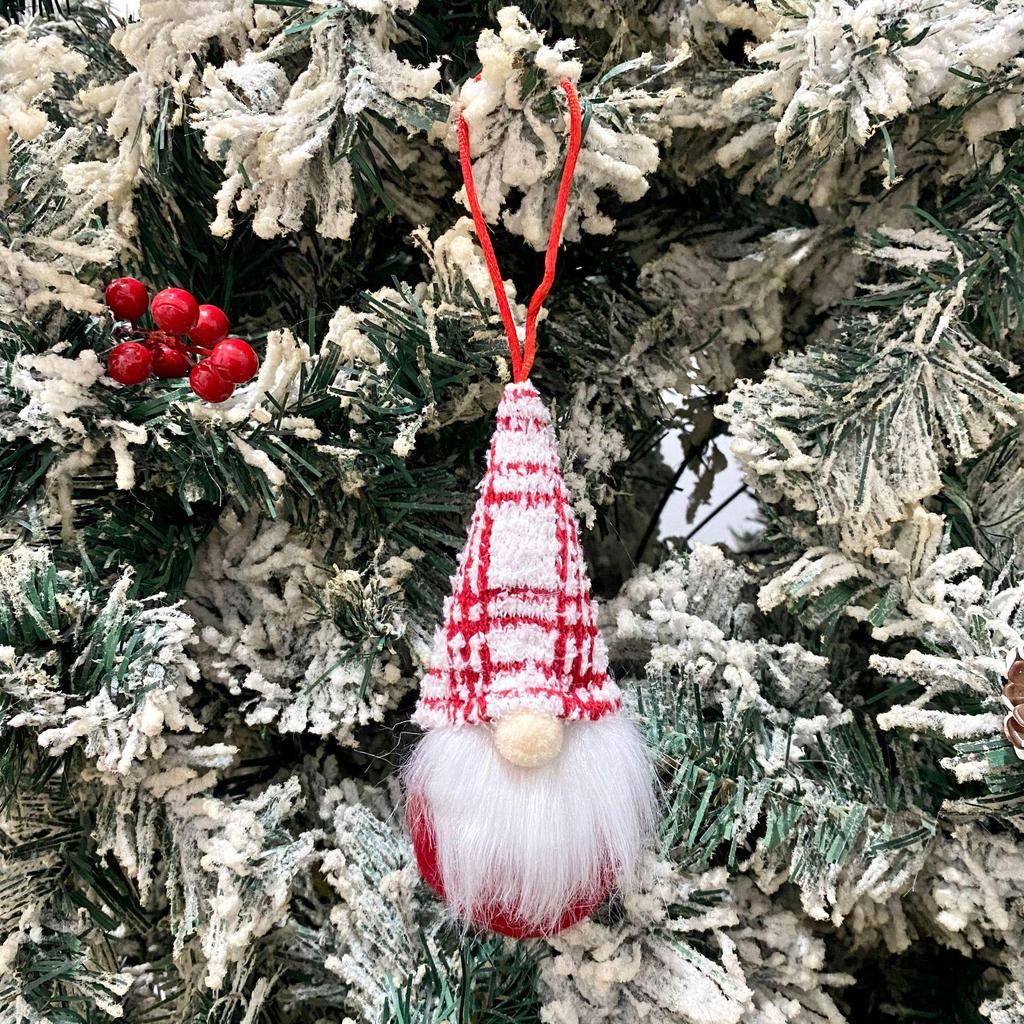 Faceless Gnomes Christmas Tree Ornaments: Small New Year Charms