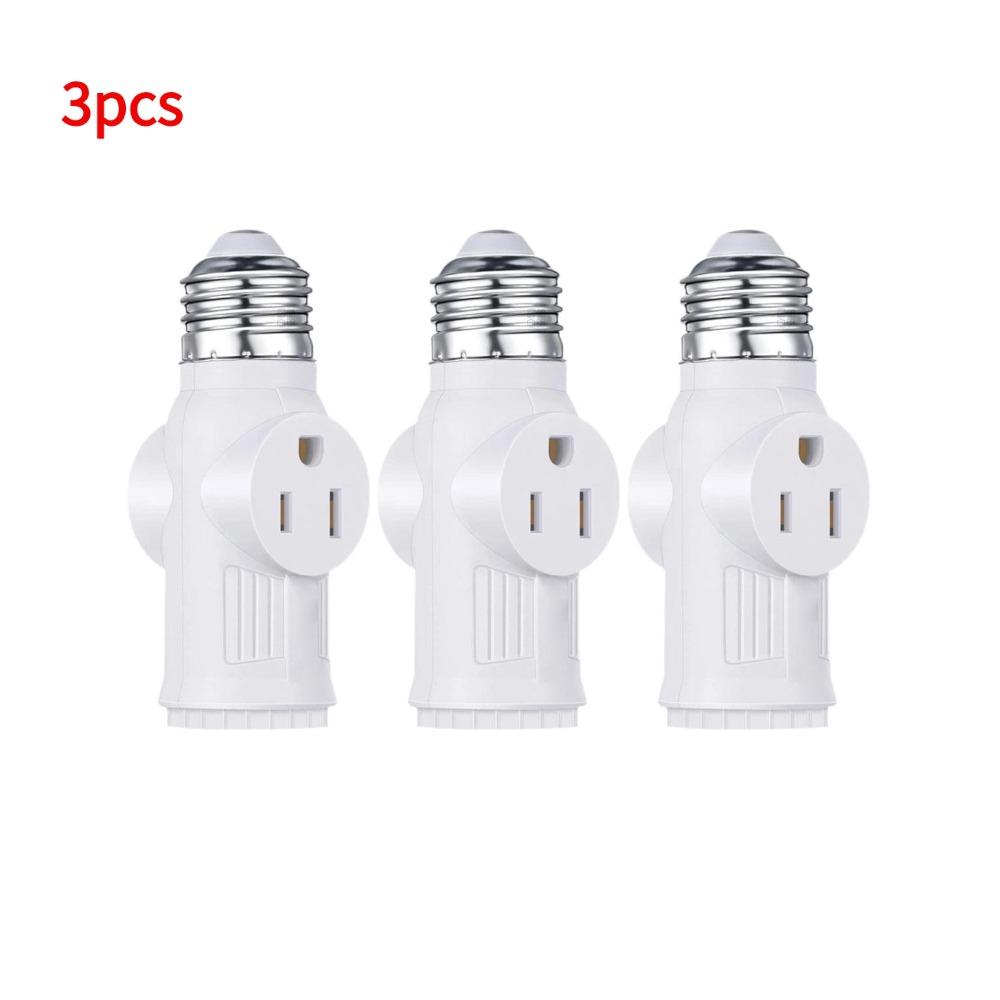L5-15R US to E27 E26 Light Bulb Socket With Pull Chain Switch AE26/E27 Lamp Base Prong Light Socket To Plug Adapter