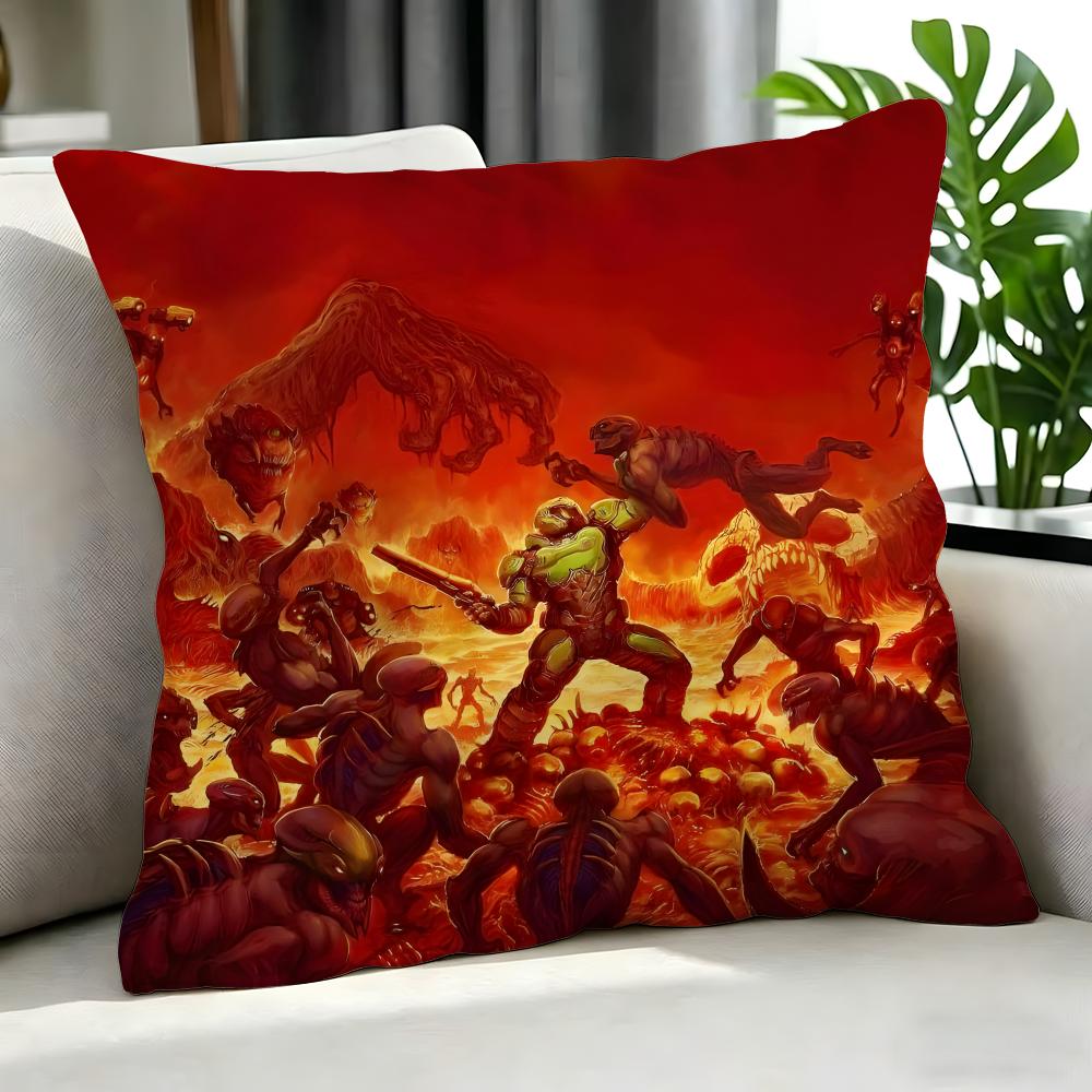 Game DDoom Cushion Cover Cushion Cover Set Pcs x x x Pillowcase Decorative Sofa Home Decor