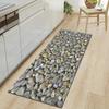 Colored Stone Bathroom Absorbent Non-Slip Floor Mat Kitchen Strip Bedroom Door Mat Living Room Carpet
