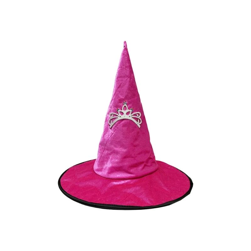 Шляпы волшебника Шляпы ведьмы Шляпа ведьмы Колпаки ведьмы Головные уборы Хэллоуин Косплей Костюмы Аксессуары для женщин и девочек Подарки 1