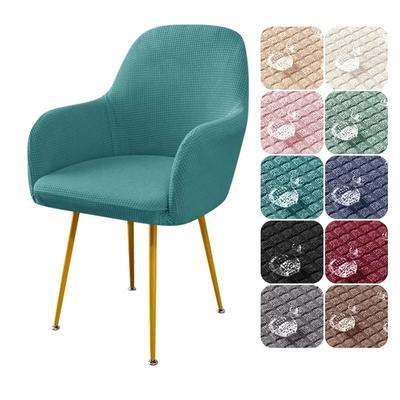 1PC Stretch High Arm Dining Chair Cover Water Repellent Polar Fleece Chairs Slipcovers Seat Covers Dinning Room El Wedding