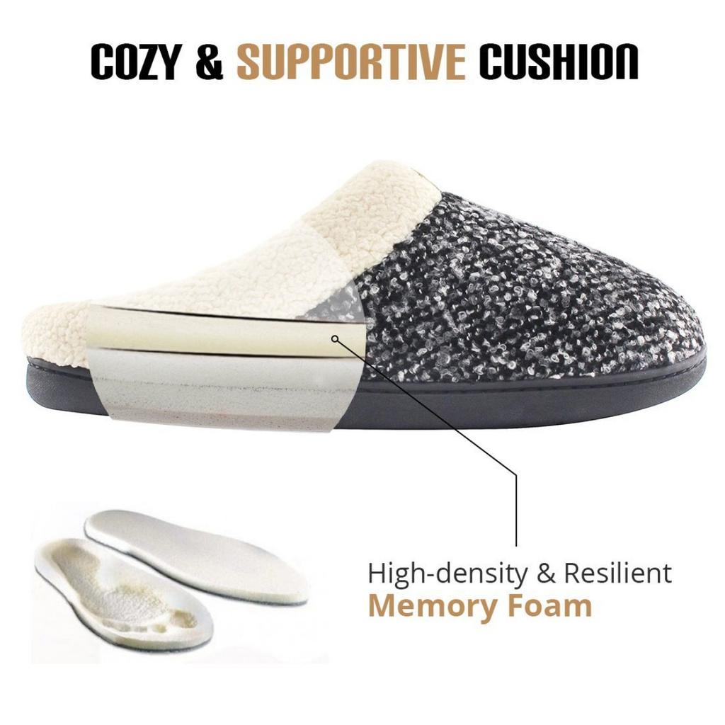 Men's Slippers, Couple's Slippers, Thick Soled Plush Slippers, Warm Slippers, Non Slip Slippers, Half Pack Heels, Indoor Cotton Slippers