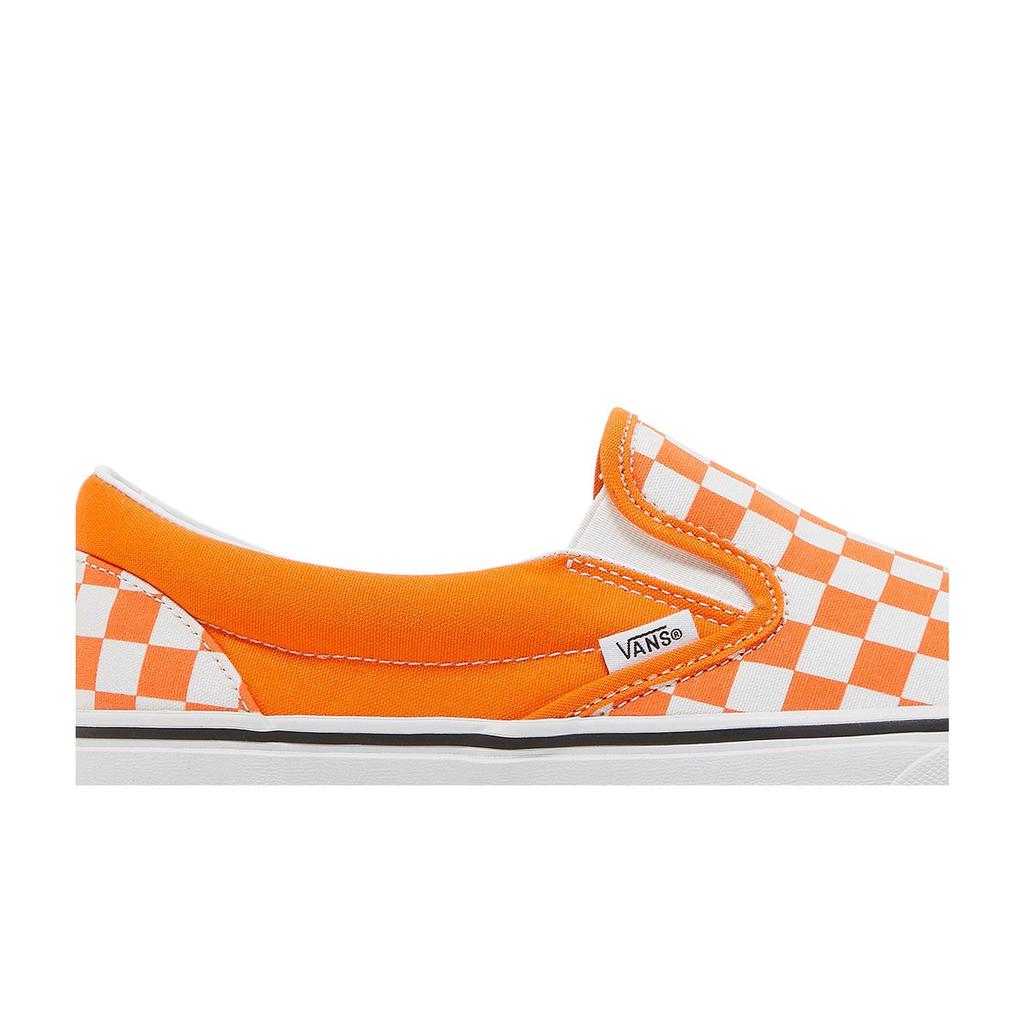 Vans Classic Slip- 'Orange Tiger Checkerboard' (Unisex) Orange Tiger / True White Skateboard Shoes VN000XG8AZZ
