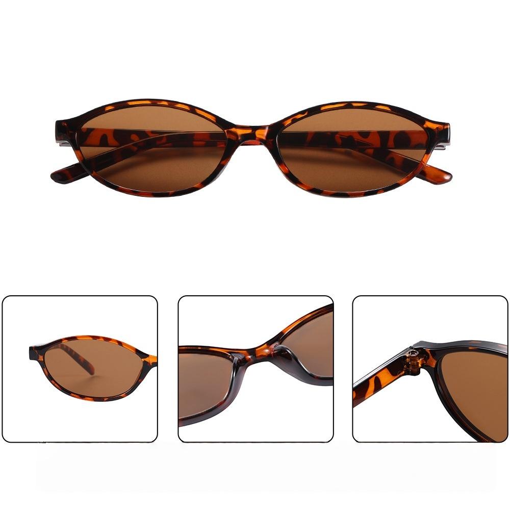 Women'S Retro Small Frame Sunglasses Luxurious Design Sunglasses High-End Street Photography Vacation Sunglasses