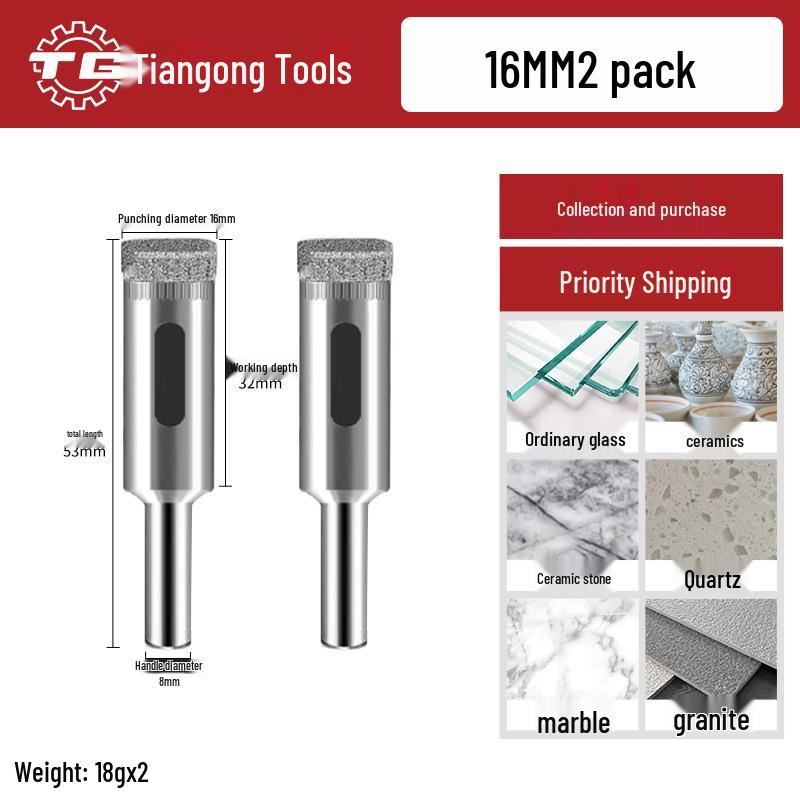 Tiangong Glass & Tile Hole Saw for Drilling and Enlarging Marble and Tile Holes