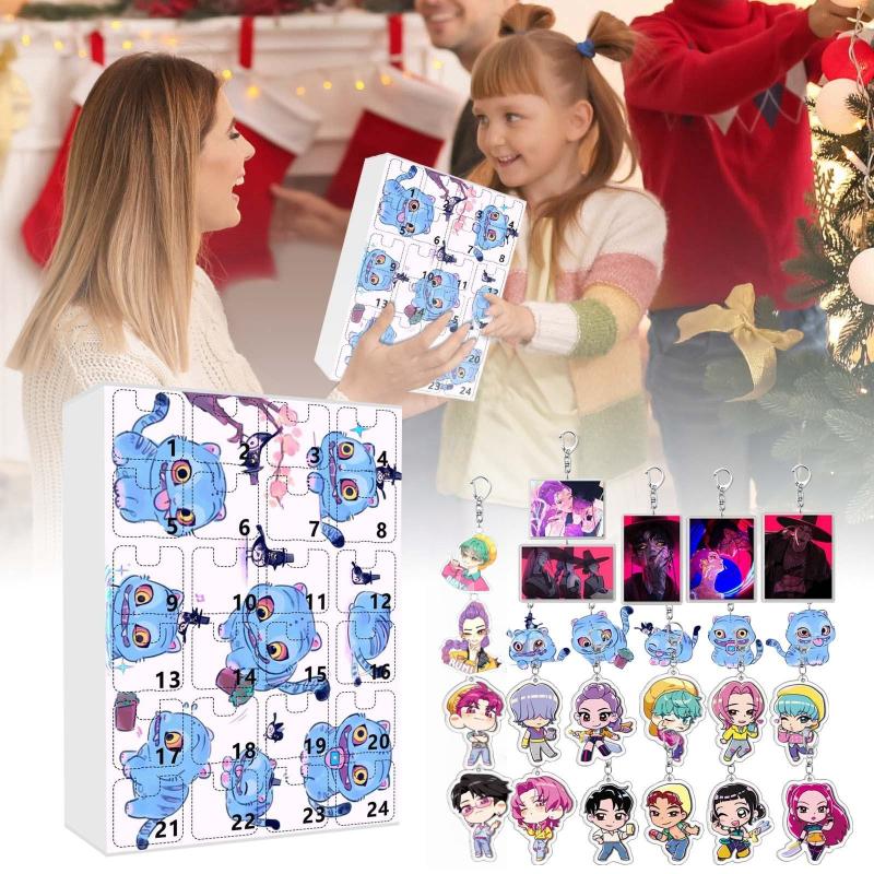 Kpop Demon Hunters Xmas Advent Calendar 2025 Countdown Calendar With 24 Toys Christmas Kids Adult Teens Gifts