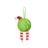Christmas Rolling Ball Pendant: Fluorescent Green Faux Balls