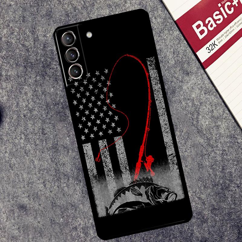 Bass Fishing Case For Samsung Galaxy S25 S26 Ultra S20 S21 S22 S23 S10 Plus S25 FE S24 Ultra Cover Coque