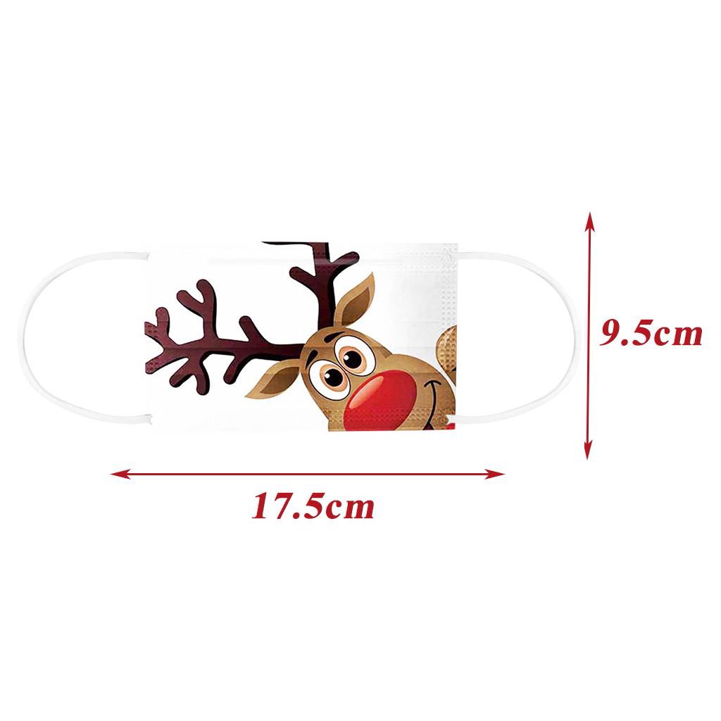 Adult Universal Disposable High-quality Christmas Printed Mask 50PC