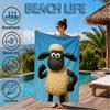 Sheep And Shaun Adventure Beach Towel, Super Soft Microfiber, Perfect Gift for Her/Him, Birthday, for Pool, Beach, Travel, Decor Beach Party