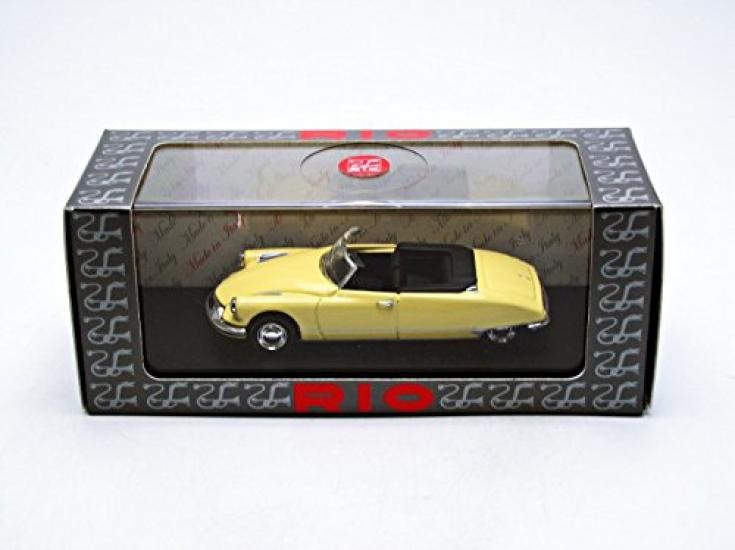 Best Model Citroen DS 19 Cabriolet 1961 Yellow Finished Product 1/43