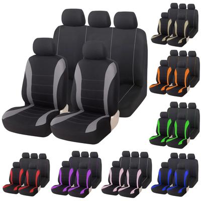 NEW Four Season Car Front/Rear Seat Cover Polyester Fabric Protect Seat Covers Safe Truck Van SUV Seat Protecto Accessory