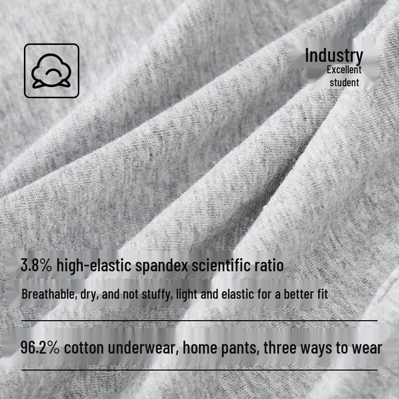 Langsha Men's Pure Cotton Lounge Boxer Shorts