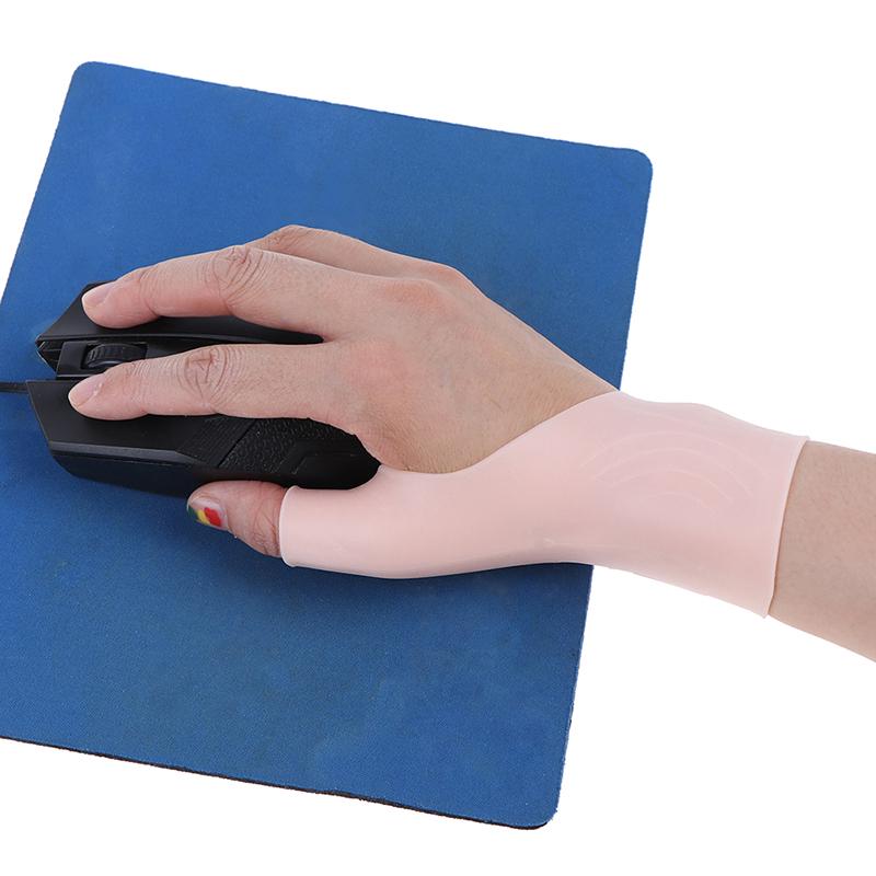 2Pcs/1Pair Silicone Gel Wrist Thumb Support Gloves Arthritis Pressure Corrector
