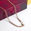 Rose Gold/gold Color Plain Chain for Women's Daily Jewelry