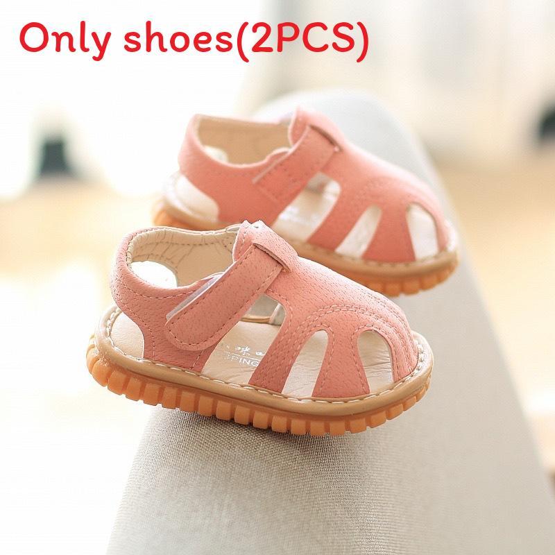 

Baby Summer Toddler Sandals With Nonslip Soft Sole And Velcro Closure For Newborns And Little Boys 13.5cm рожевий