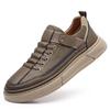 Designer Marke Herren Echtleder Outdoor Oxford Schuh Rutschfest Abriebfest Vulkanisierter Schuh Bequemer Lässiger Schnürschuh Laufschuh