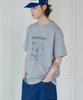 CAMEL WORK Wooden Forest Short Sleeve T-Shirt (Gray)