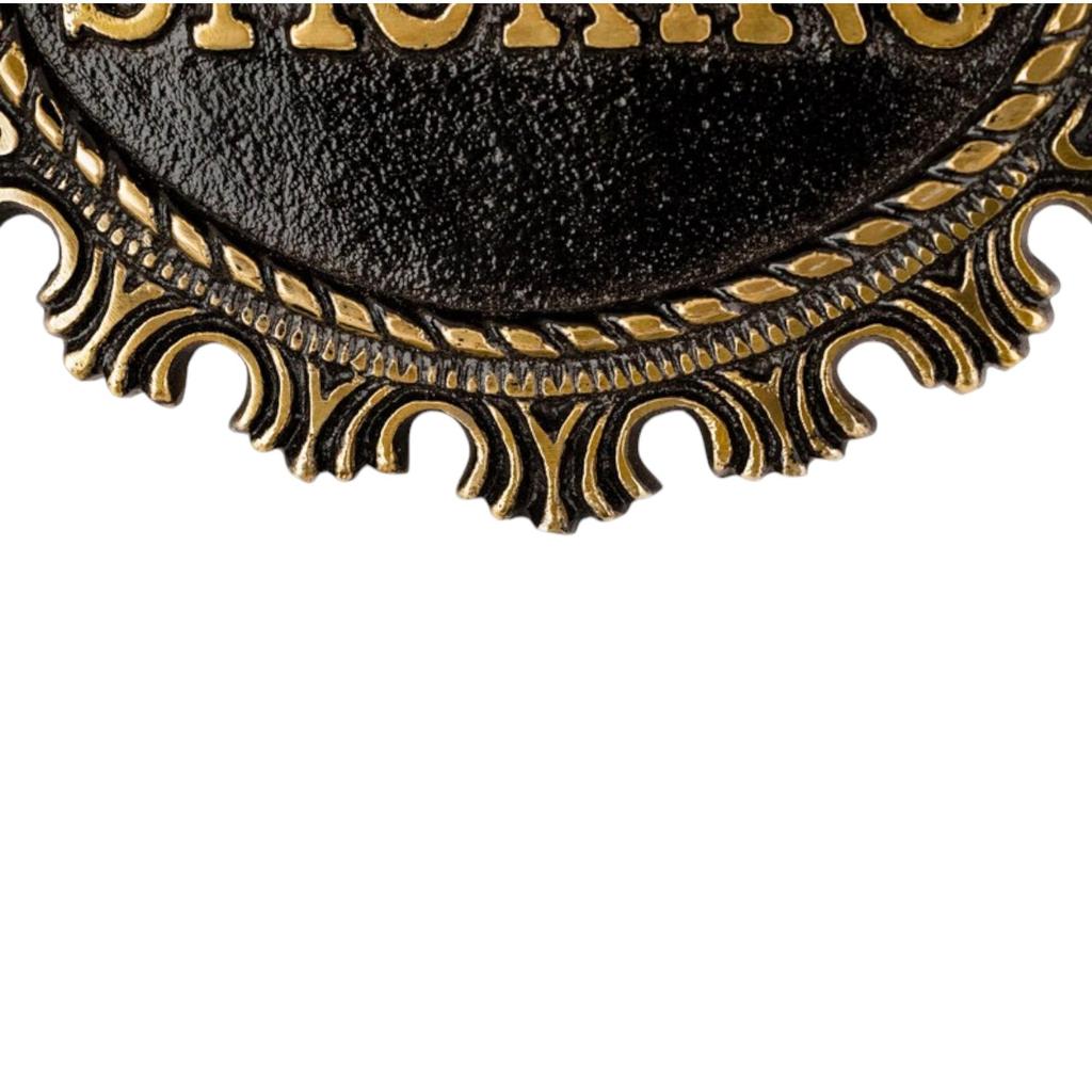 Handcrafted No Smoking Sign Plate Elegant Metal Warning Plaque for Home, Office, or Business Use Stylish Decorative Signage Clear Engraving