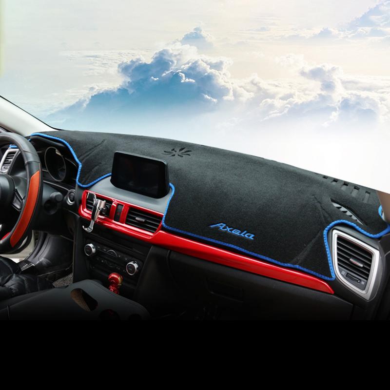 Kryt palubní desky auta Podložka proti slunci Koberce přístrojové desky ANTi-UV pro 3 BM Axela 2014 2015 2016 2017 2018 Příslušenství