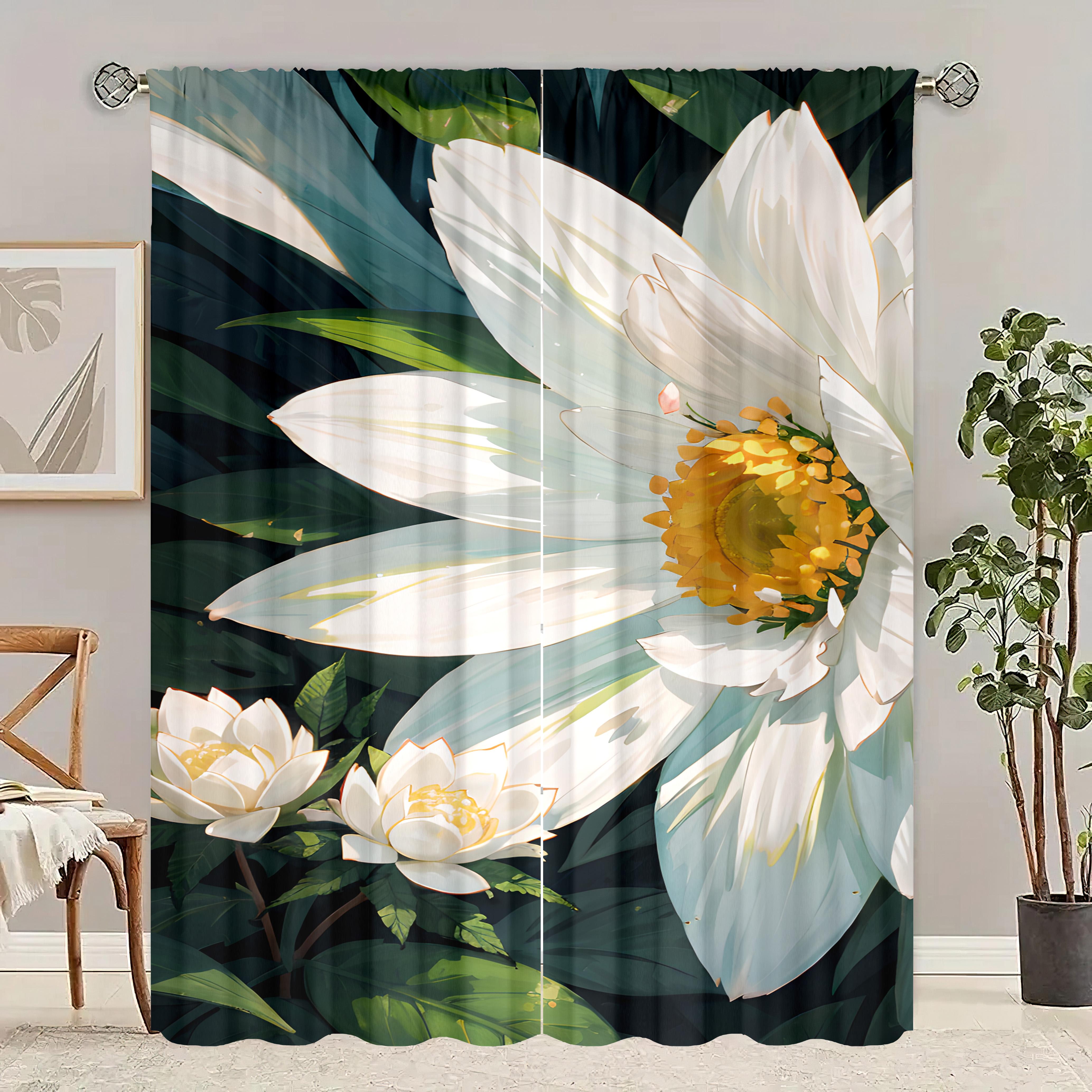 

2 шт. - настраиваемые - занавеска с принтом - материал полиэстер - подходит для спальни, гостиной, кабинета, частной занавески 30inchx65inchx2Pcs