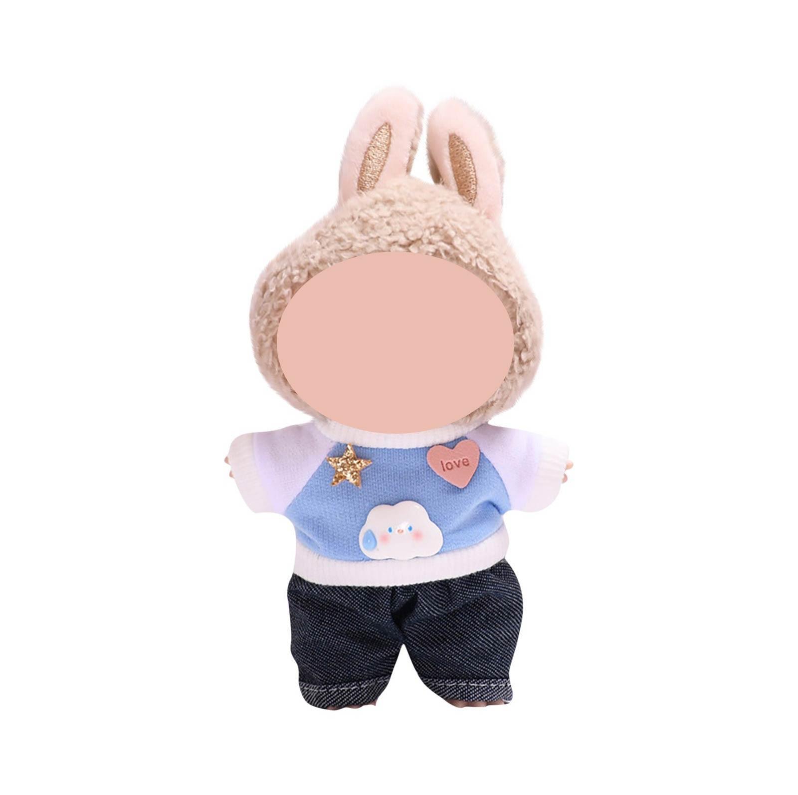 

Забавная одежда для кукол, плюшевые игрушки в стиле аниме и милые аксессуары,милые куклы одежда One Size синий