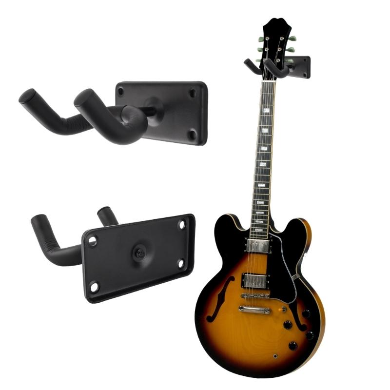 Guitar Wall Mount Hanger Acoustic Electric Basses Guitar Wall Hook Hanger for Neat Storage in Music Classrooms