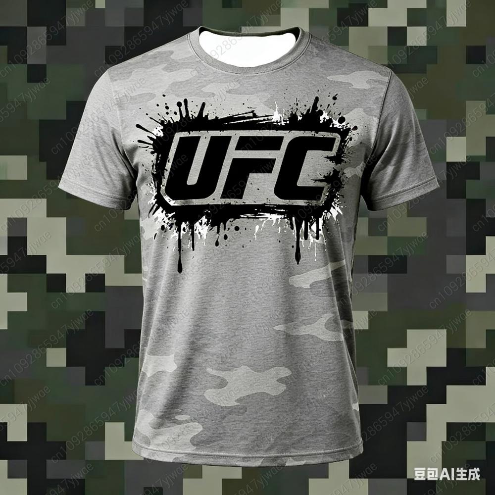 2026 New Hot Selling UFC Boxing Match Pursuer T-shirt For Summer Oversized Breathable Short Sleeved Shirt Top