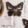 2pcs Wood Plant Terrarium for Hydroponics Plant Propagation Station Butterfly Wall Hanging Home Office Decor Test Tube Propagate Plant Cutting Holder