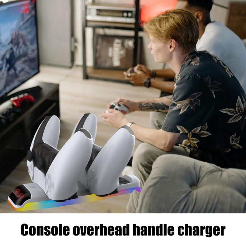 Twin Dock Charger Rack Dock Station Stand Holder Bracket Suitable For Slim Gaming Controller Gamepad Wireless Joystick