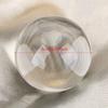1PC 50MM Artificial Quartz Crystal Ball Transparent Sphere Home Decoration   Wooden Stand